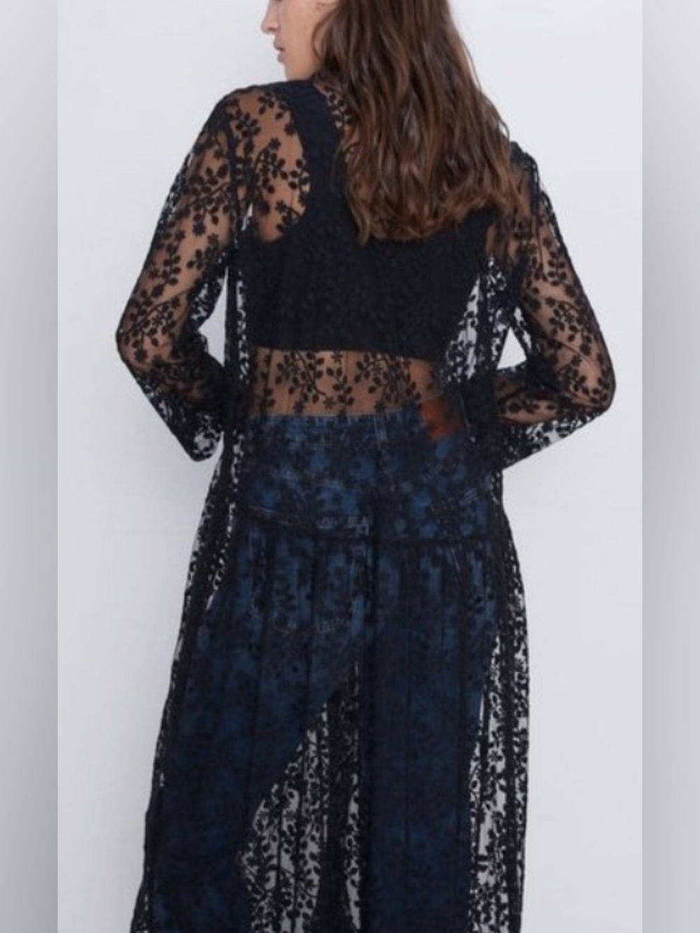 Zara Sheer Shirtdress Cover All - Picture 5 of 11